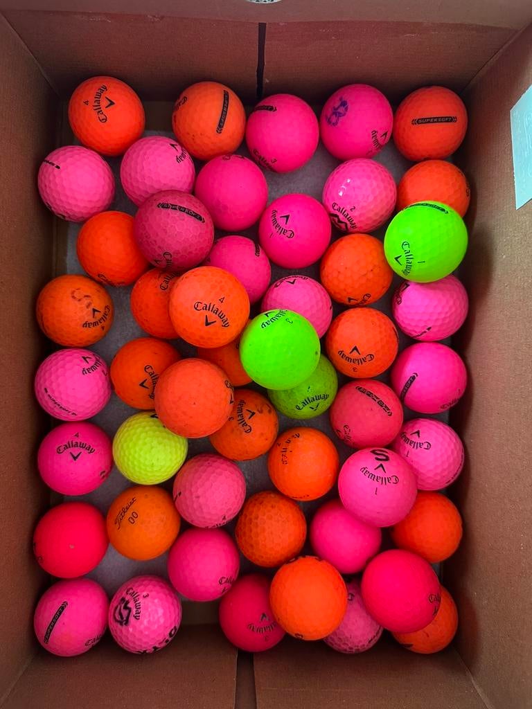 50 stuks Callaway supersoft matte golfballen, Sport en Fitness, Golf, Ophalen of Verzenden, Zo goed als nieuw, Bal(len), Callaway