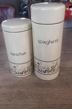 2 Brabantia voorraadbussen spaghetti en beschuit, Ophalen of Verzenden