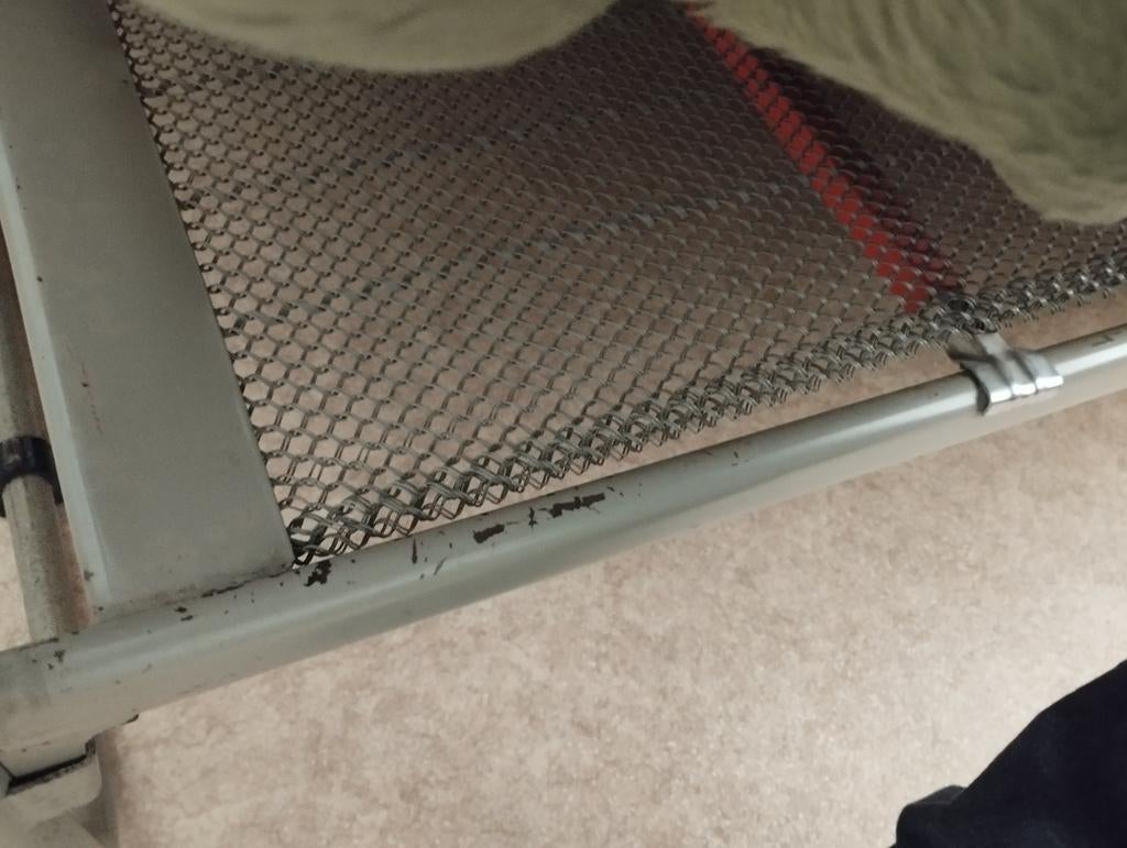 Bed, metaal. Gratis, Ophalen, Gebruikt, 90 cm, Eenpersoons