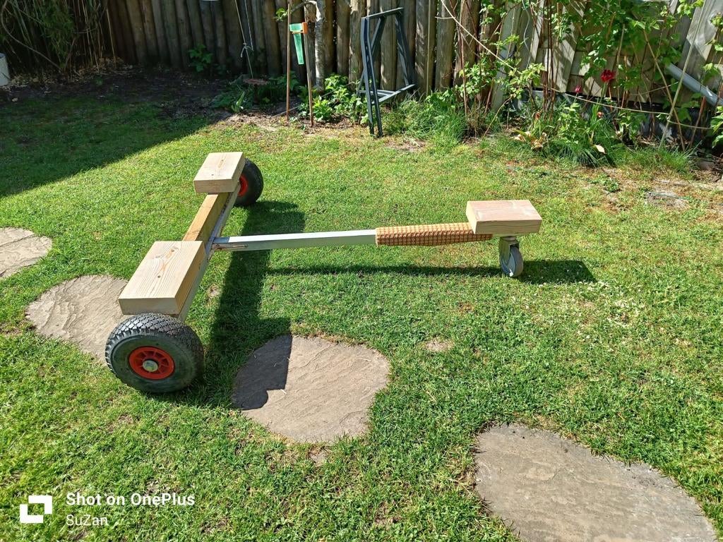 Kleine strand- of wal trailer voor open zeilboot of kano, Watersport en Boten, Ophalen, Zo goed als nieuw