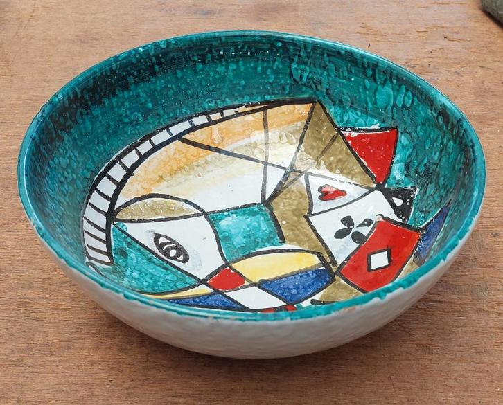 145814 Fratelli Fanciulacci schaal jaren '50/'60  WD 008, Antiek en Kunst, Antiek | Keramiek en Aardewerk, Ophalen of Verzenden