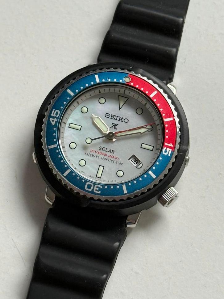 Seiko Tuna STBR031 (JDM model), Sieraden, Tassen en Uiterlijk, Horloges | Kinderen, Zo goed als nieuw, Jongen of Meisje, Zwart