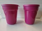 Tupperware Aloha bekers roze, Ophalen of Verzenden, Zo goed als nieuw, Beker of Kan