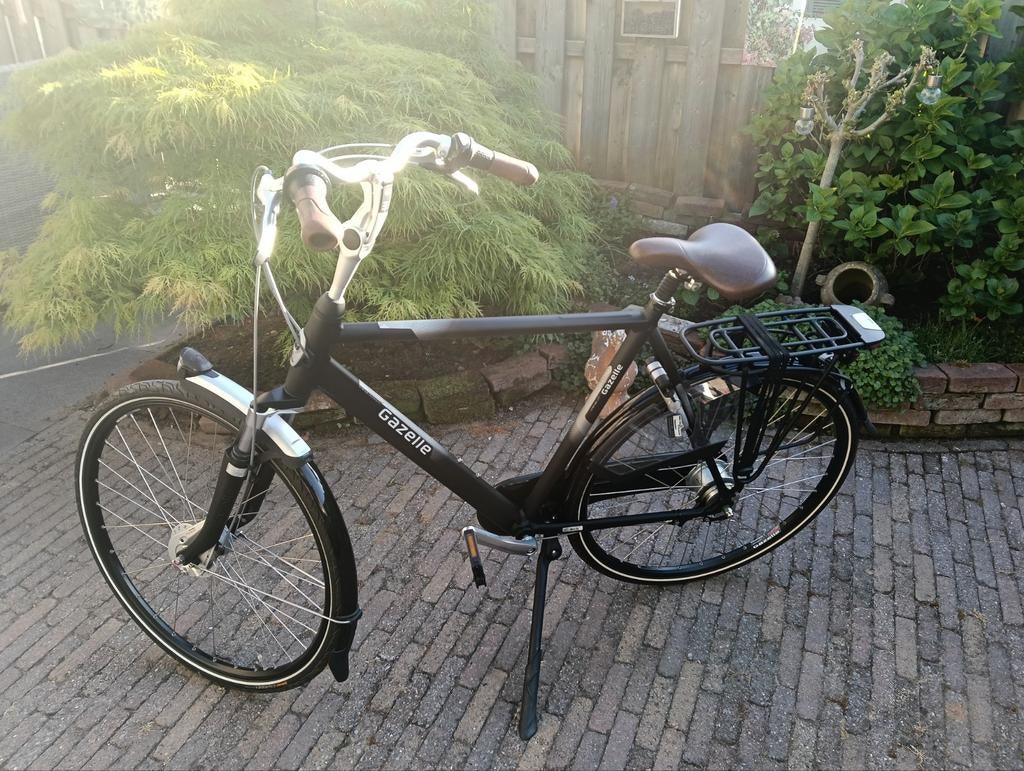 Gazelle Orange C7+  Herenfiets - Zo goed als nieuw, Fietsen en Brommers, Fietsen | Heren | Herenfietsen, Velgrem, Versnellingen