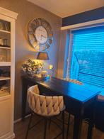 Rivera Maison bartafel met 2 barkrukken, Ophalen, Gebruikt, 90 cm of meer, Metaal