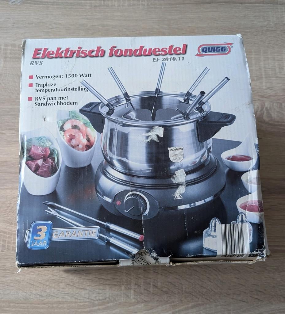 Elektrisch fonduestel, Ophalen of Verzenden, Elektrisch, Fondueset