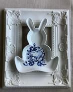 konijn keramiek bunny tattoo ~ kraam kado ~kleintje kunst, Ophalen of Verzenden, Zo goed als nieuw, Minder dan 50 cm, Schilderij