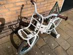 Gebruikt meisjes fiets wit met zijwielen, Ophalen, Gebruikt, 16 inch
