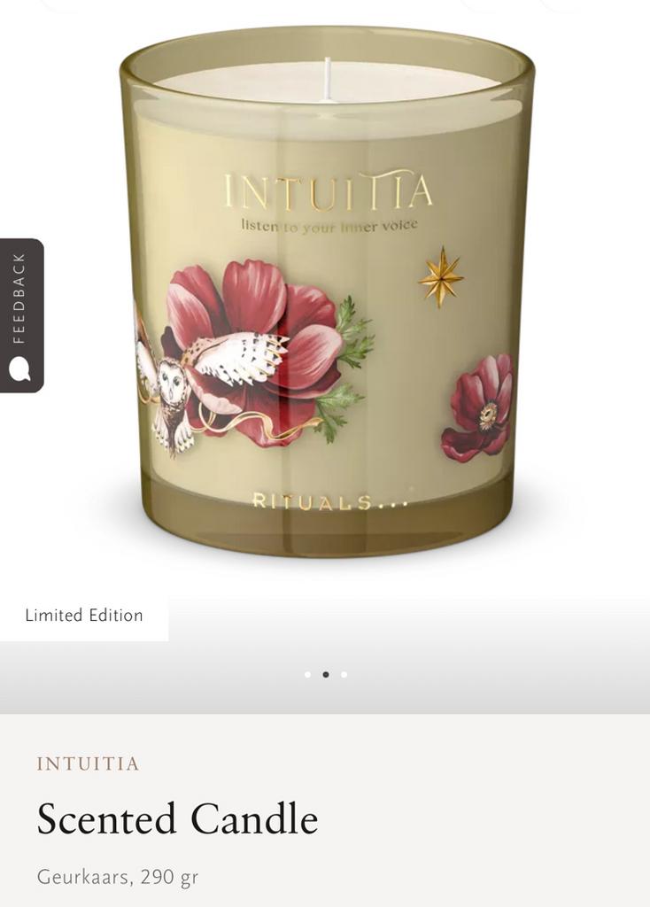 Rituals INTUITIA geurkaars 🦉🤎🎁 nieuw!, Ophalen of Verzenden, Nieuw