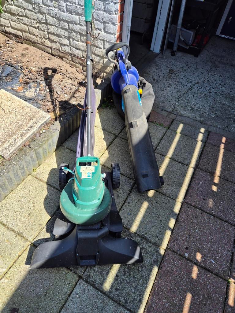 Blad blazer/zuiger en blad stofzuiger, Ophalen, Gebruikt, Handgedragen, Met opvangzak