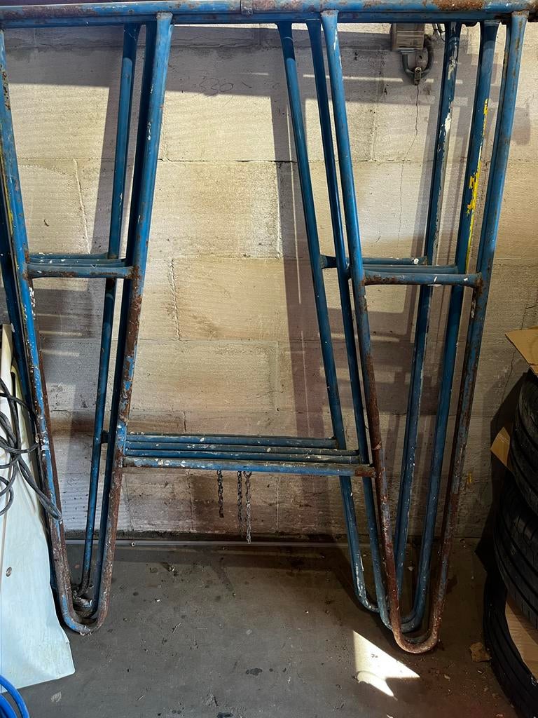 3 Gebruikte steigerframes, Doe-het-zelf en Verbouw, Steigers, Gebruikt, Gevelsteiger, 2 tot 5 meter, Ophalen of Verzenden