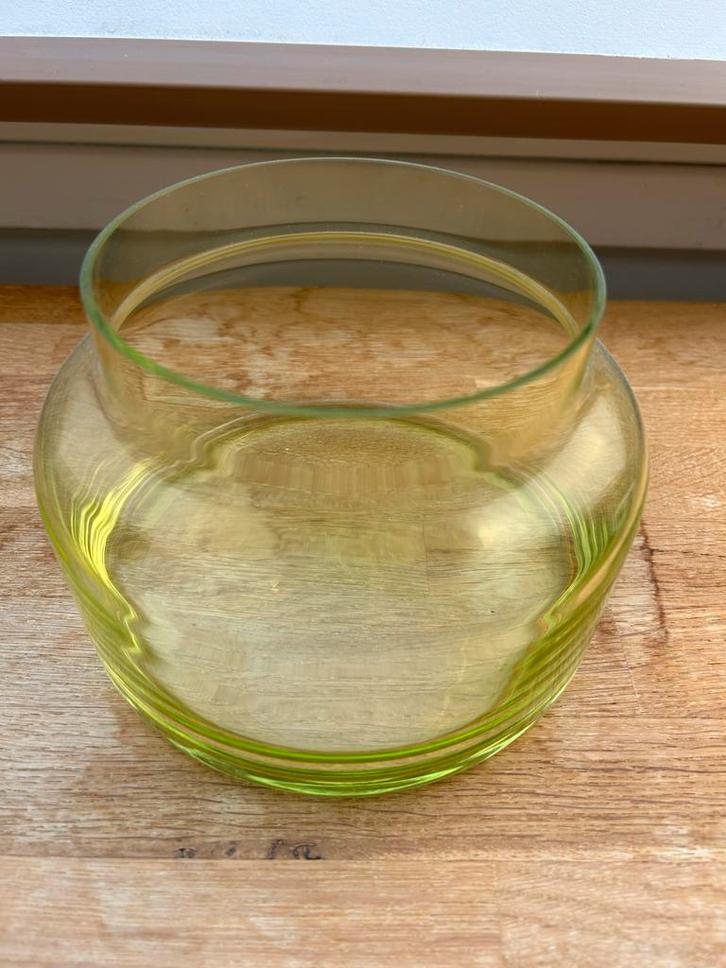 Villeroy & Boch Glazen Vaas/Schaal - Groen, Antiek en Kunst, Antiek | Vazen, Ophalen of Verzenden