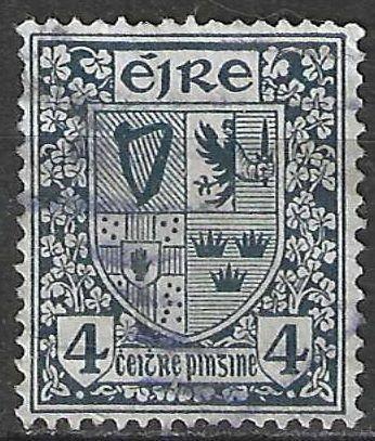 Ierland 1922/1924 - Yvert 46 - Wapenschilden - 4 p. (ST), Postzegels en Munten, Postzegels | Europa | UK, Gestempeld, Verzenden