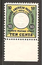 Duitse zeepost Hapag mi nr 2 (1e herdruk 1955), Postzegels en Munten, Verzenden, Overige periodes