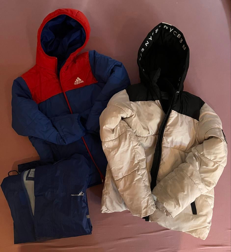 Jassenpakket jongen maat 140 (regenjas, tussenjas, winterjas, Ophalen of Verzenden, Gebruikt, Jongen, Setje