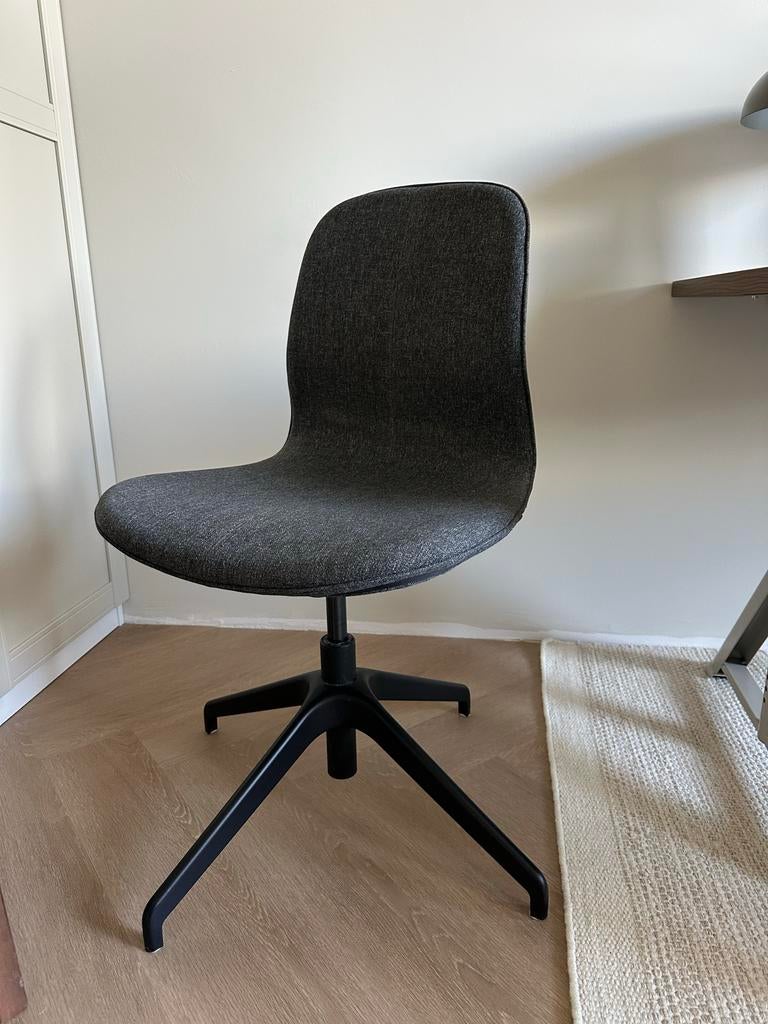 Bureaustoel/draaistoel Ikea langfjall, Huis en Inrichting, Ophalen, Gebruikt, Zwart, Bureaustoel