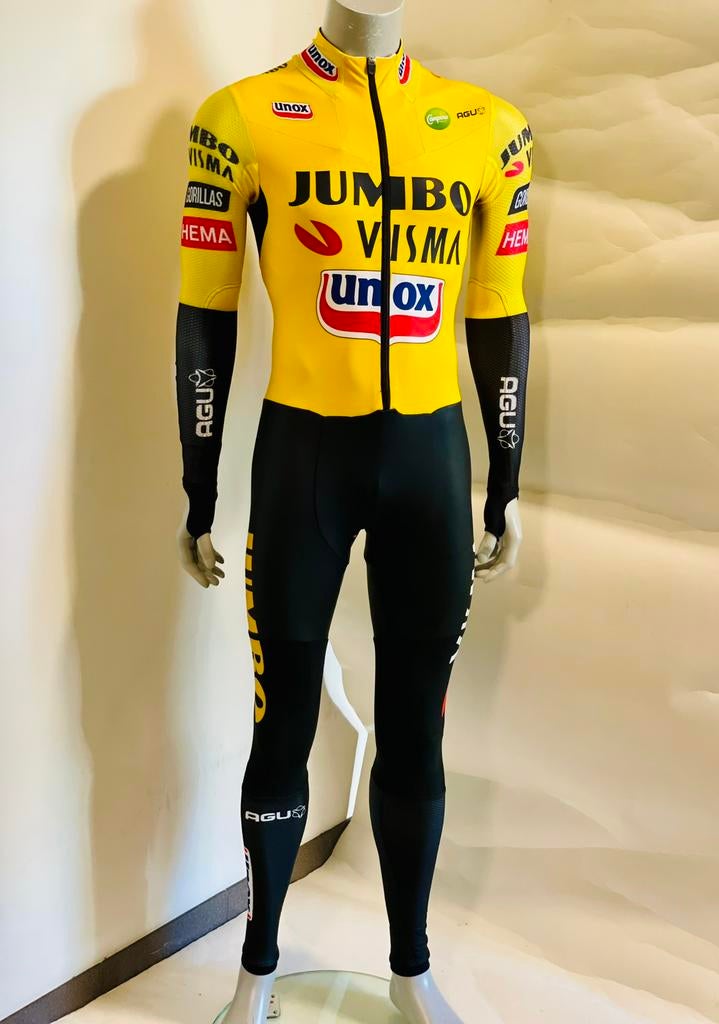 Schaatskleding massastart schaatspak snelpak rubber maat M, Ophalen of Verzenden, Zo goed als nieuw