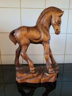 Prachtig houten paard veulen groot 31cm, Ophalen of Verzenden