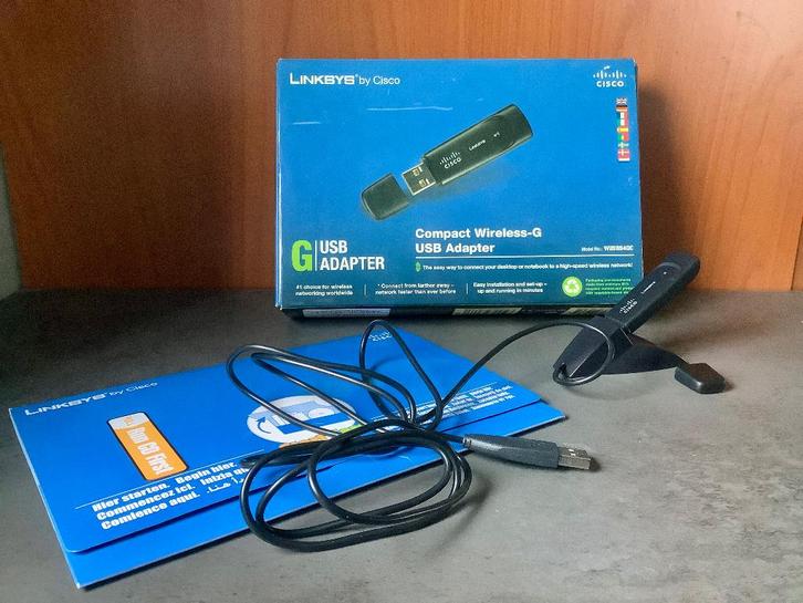 Linksys bij Cisco compact wireless G usb adapter, Computers en Software, Netwerkkaarten, Zo goed als nieuw, Ophalen of Verzenden