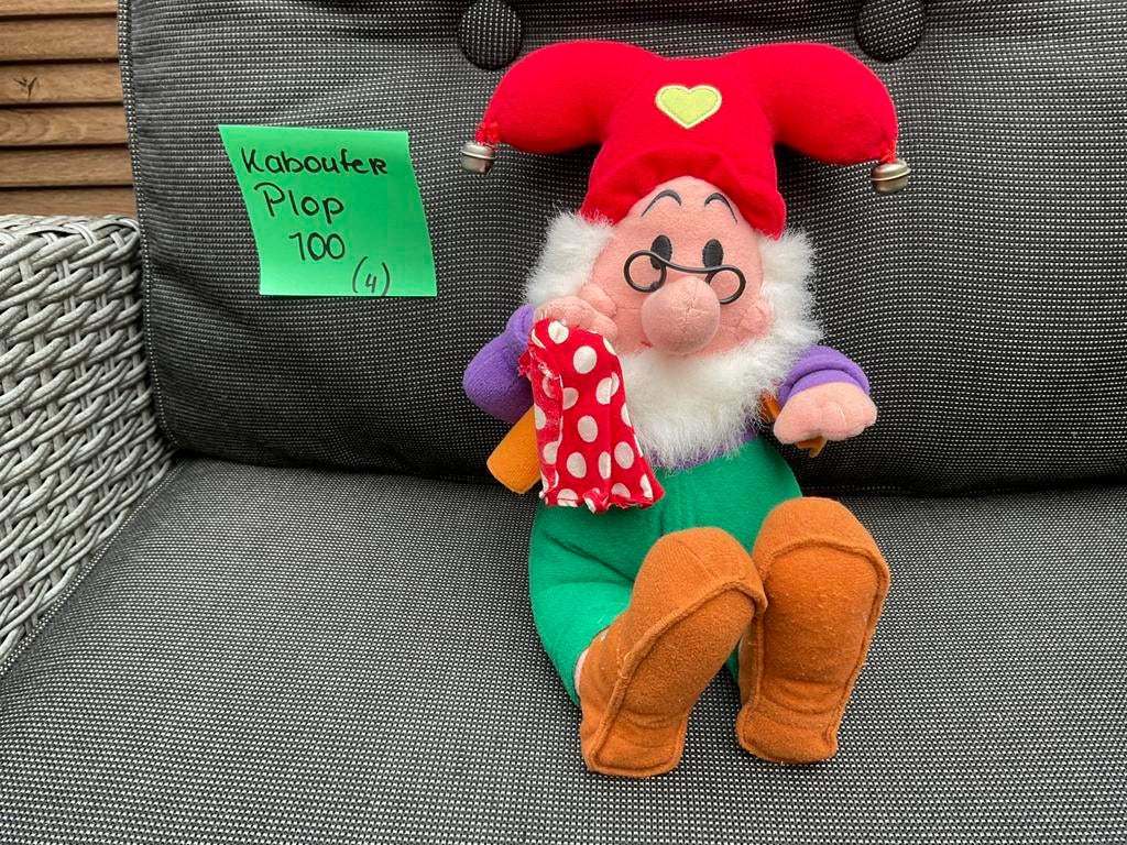 Zgan, niet kapot, Kabouter Plop knuffel 20/25cm Studio 100, Ophalen, Overige figuren, Zo goed als nieuw, Beeldje of Figuurtje