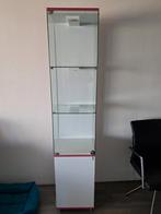 Witte vitrine kast, Huis en Inrichting, Kasten | Vitrinekasten, Ophalen, 50 tot 100 cm, Zo goed als nieuw, 150 tot 200 cm