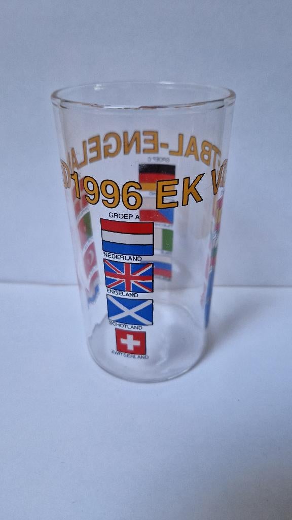 Voetbalglas EK voetbal 1996, Verzamelen, Ophalen of Verzenden, Zo goed als nieuw, Buitenlandse clubs, Overige typen