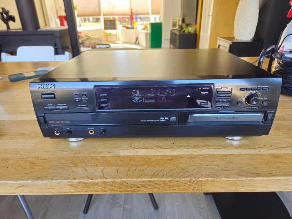 Philips CDR 785 Audio CD Recorder - Uitstekende staat, Ophalen of Verzenden, Zo goed als nieuw, Philips, Wisselaar