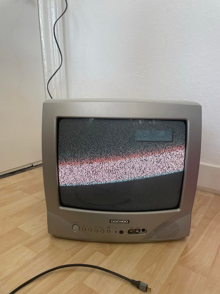 Daewoo CRT TV - Compacte Retro Televisie, Audio, Tv en Foto, Ophalen, Gebruikt, Minder dan 40 cm, Daewoo