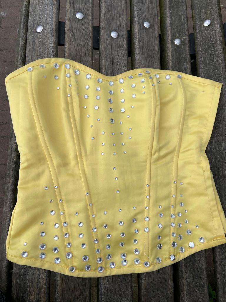 Gele korset nieuw maat s/m, Ophalen of Verzenden, Nieuw, Geel, Zonder mouw