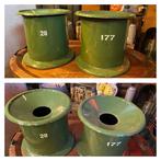 groen emaille  spuugemmers of wel kwispedoors, Ophalen of Verzenden