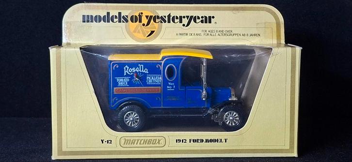 Matchbox Models of Yesteryear - 1912 Ford Model T. Y-12, Hobby en Vrije tijd, Modelauto's | 1:43, Gebruikt, Auto, Matchbox, Ophalen of Verzenden
