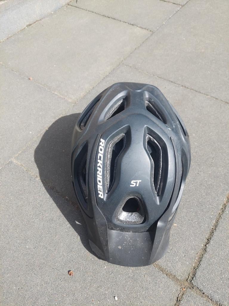 Btwin Fietshelm ST 100 Zwart 53-57cm, Overige maten, Ophalen of Verzenden, Zo goed als nieuw, Btwin