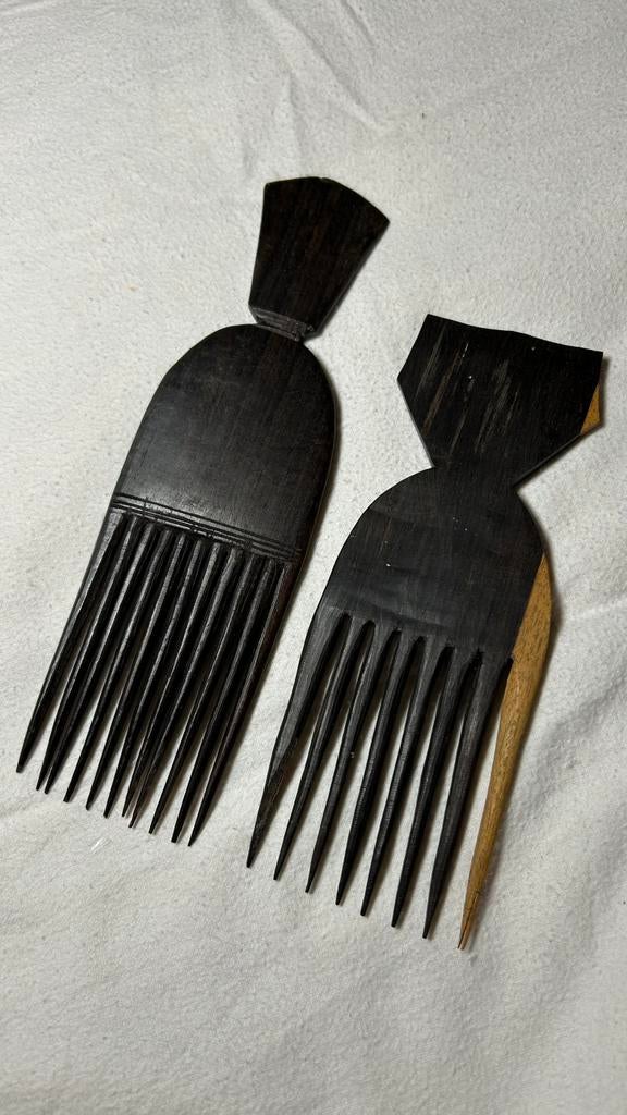 2 x houten Afrikaanse kam, prijs per stuk, Antiek en Kunst, Ophalen of Verzenden