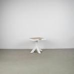 1x Gispen Dukdalf Tafel – Vierkant Wit met Hout inleg 50 cm, Minder dan 55 cm, Ophalen of Verzenden, Zo goed als nieuw, Niet ingevuld