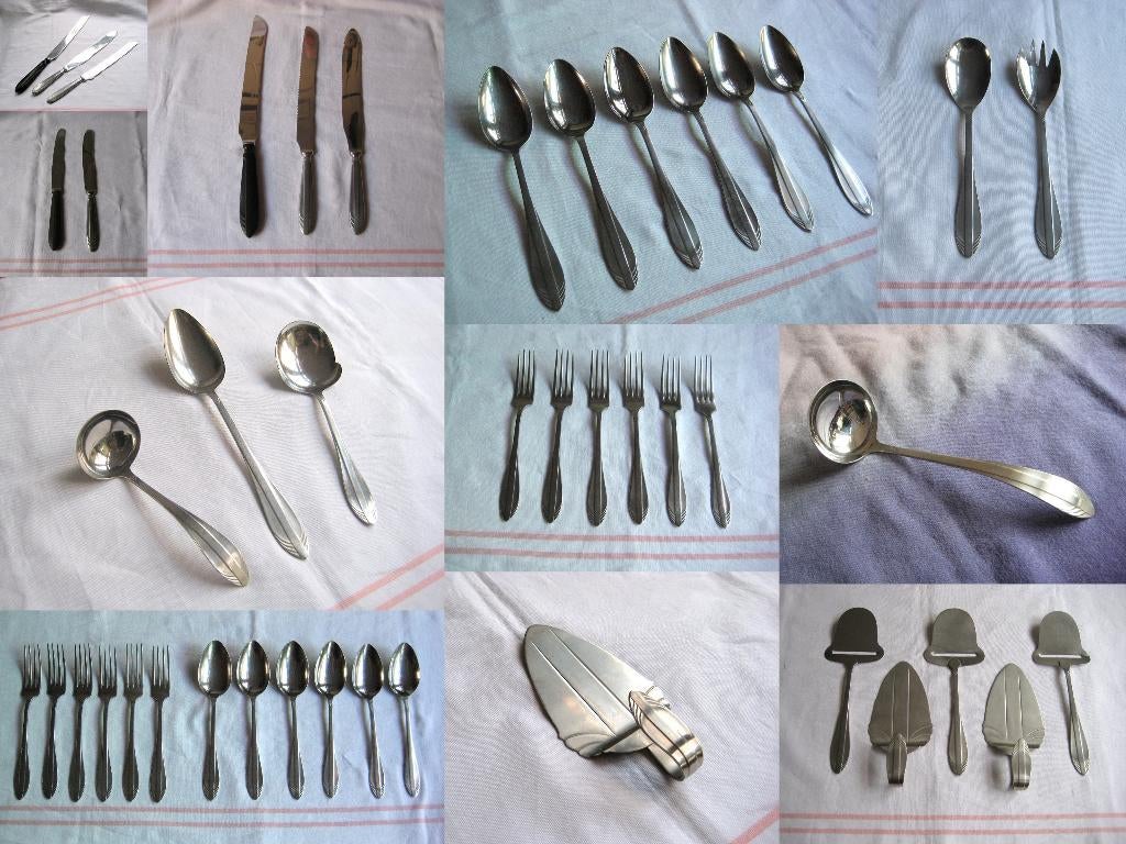 Gero Zilmeta 581 Visgraat - diverse bestekdelen, Gebruikt, Ophalen of Verzenden, Rvs of Chroom, Vaatwasserbestendig