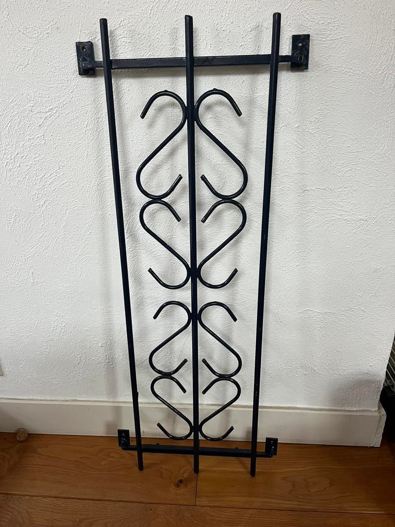 Smeedijzer deurrooster 102 x 41,5 vintage, Tuin en Terras, Tuinhekken en Hekwerk, Ophalen, Zo goed als nieuw, IJzer, Sierhekwerk