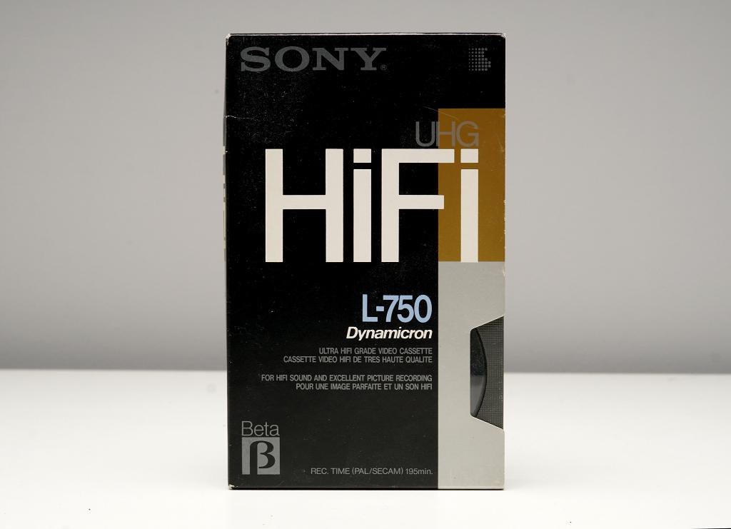 Sony L-750 UHG HIFI Betamax videoband, Audio, Tv en Foto, Videospelers, Ophalen of Verzenden, Gebruikt, Videoband