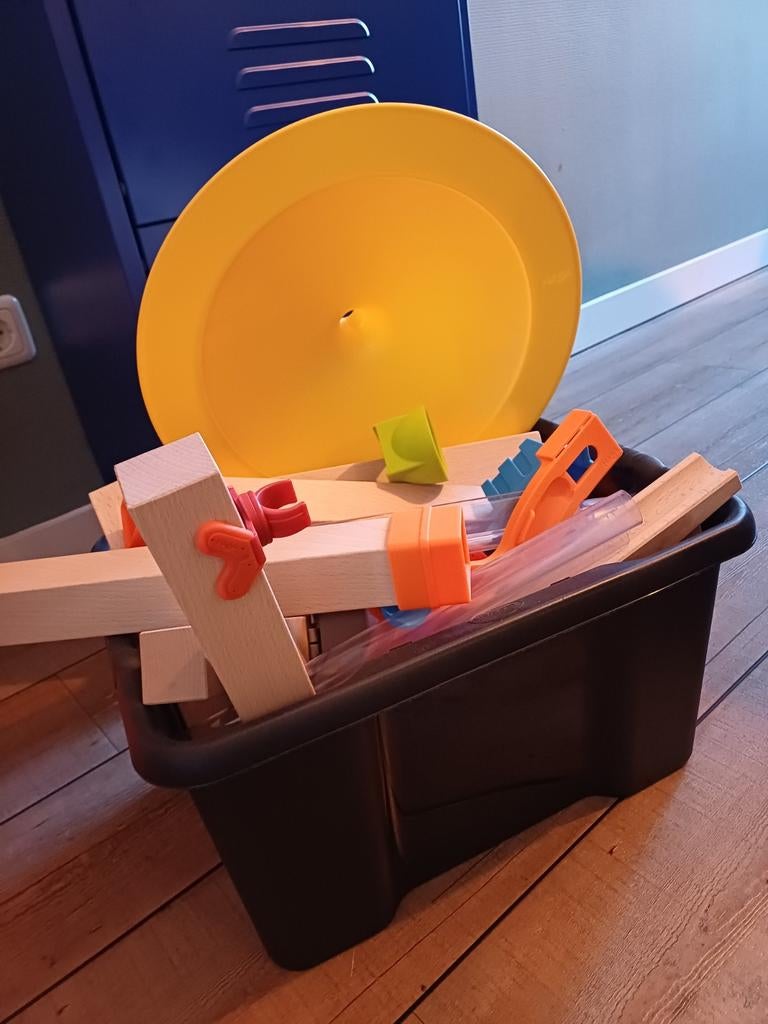 Haba Knikkerbaan Basisset + Uitbreiding Wervelwind - NIEUW!, Ophalen, Nieuw, Overige merken