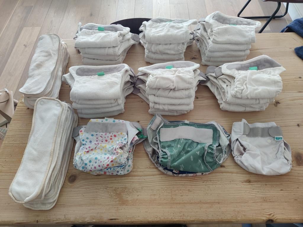 Compleet pakket wasbare luiers, Ophalen of Verzenden, Gebruikt, Jongetje of Meisje