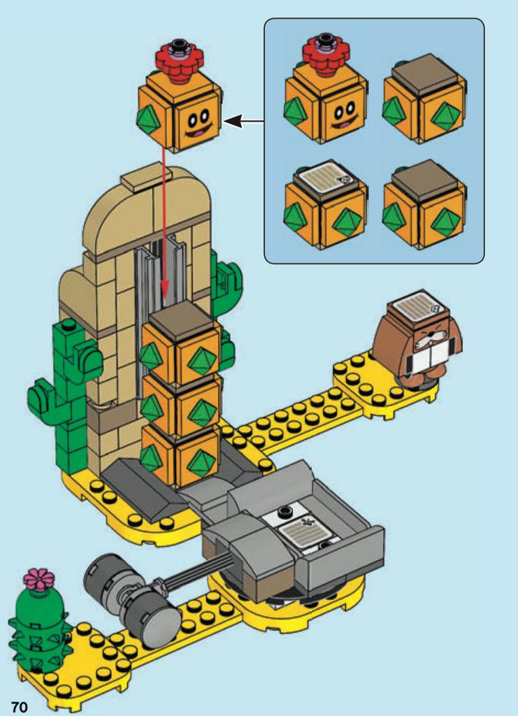 Lego Super Mario 71363 Desert Pokey compleet en doos, Ophalen of Verzenden, Zo goed als nieuw, Complete set, Lego