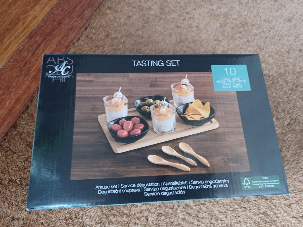 ABS AC Tasting Set - 10-delig amuse set Nieuw, Huis en Inrichting, Keuken | Servies, Nieuw, Ophalen of Verzenden, Schaal of Schalen