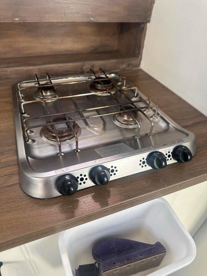 Smev 4 pits gasstel voor boot of caravan, Caravans en Kamperen, Kampeeraccessoires, Gebruikt, Ophalen of Verzenden