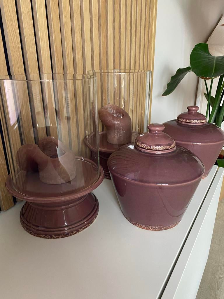 HOMSFOU 3 cilindrische glazen kandelaars, transparant, handgeblazen glazen kaarsenhouders voor thuis, woonkamer, bruiloft en tafeldecoratie