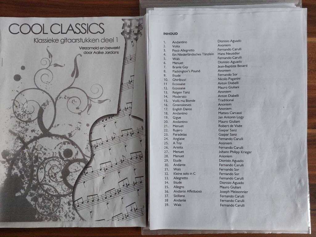 Cook Classics klassieke gitaarstukken, Muziek en Instrumenten, Gitaar, Klassiek, Les of Cursus, Ophalen of Verzenden