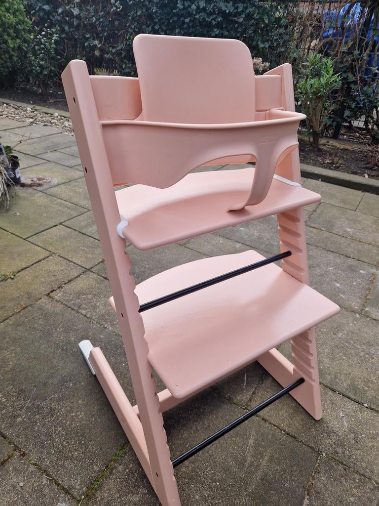 Tripp Trapp kinderstoel, zo goed als nieuw, roze, Ophalen of Verzenden