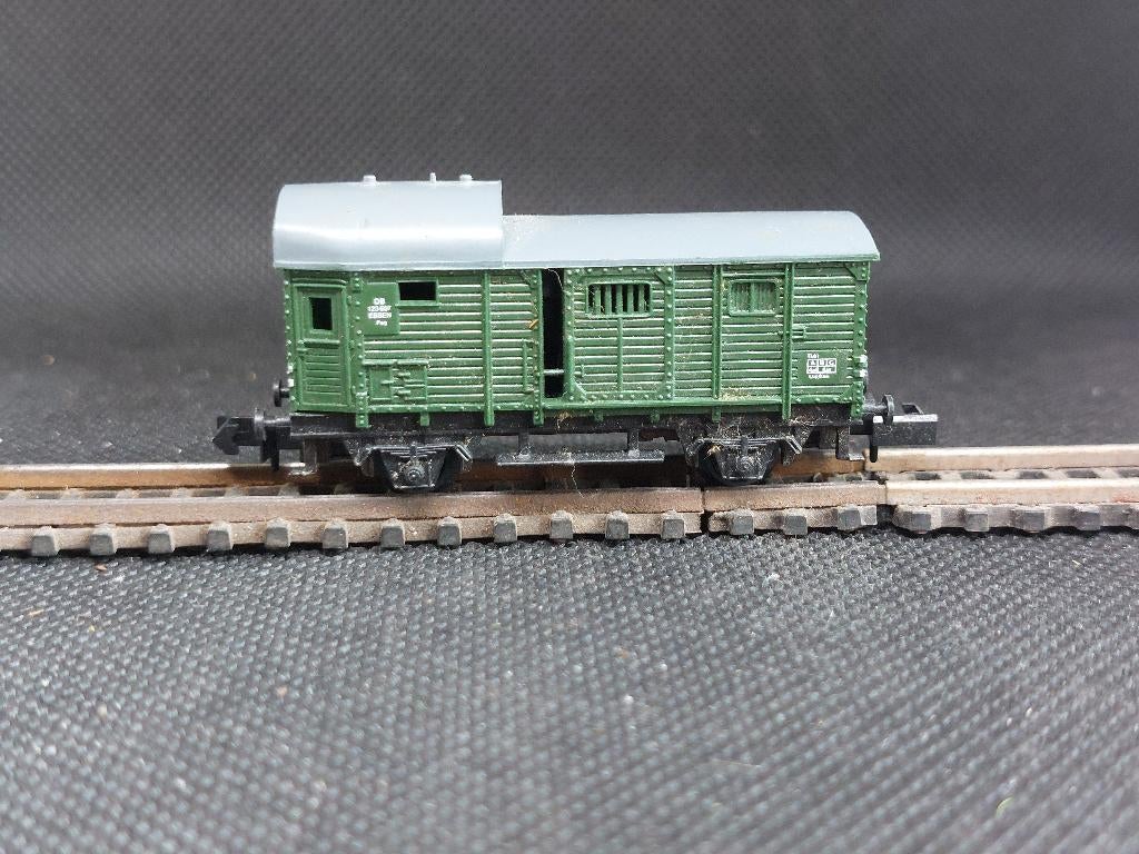 Arnold 4490 - Goederentrein begeleidingswagen Pwg (13208), Hobby en Vrije tijd, Modeltreinen | N-Spoor, Arnold, Gebruikt, Gelijkstroom