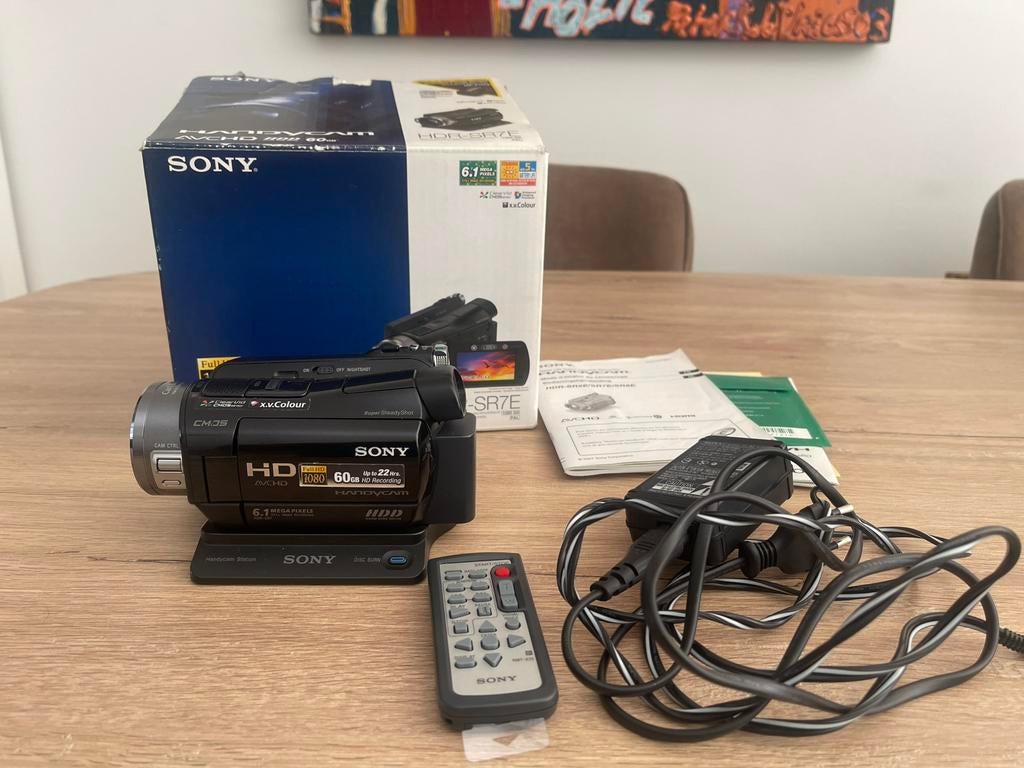 Sony HDR-SR7E handycam fullHD HDD videocamera, Audio, Tv en Foto, Videocamera's Digitaal, Full HD, 20x of meer, Ophalen of Verzenden