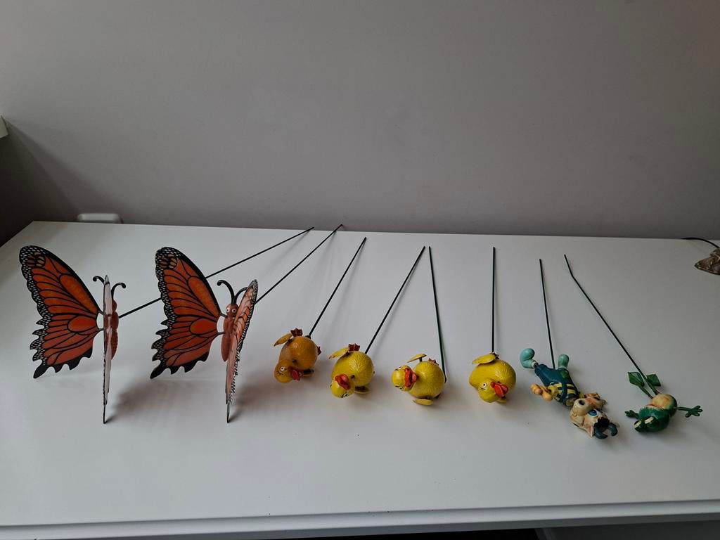 Vrolijke Tuinstekers: Vlinders, Kuikens en Meer!, Ophalen of Verzenden, Zo goed als nieuw