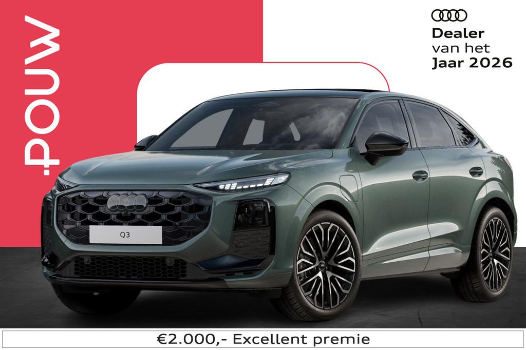 Audi Q3 Sportback 1.5 e-hybrid 272pk S Edition | Trekhaak Pa, Auto's, Audi, Bedrijf, Te koop, Q3, ABS, Achteruitrijcamera, Adaptive Cruise Control