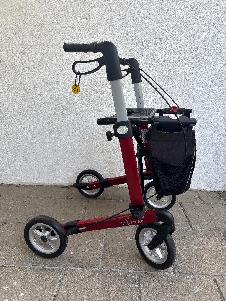 Nr 41... Rode Rehasense Server Rollator, Ophalen, Gebruikt, Rehasense, .